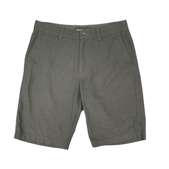 O'neill Shorts Mens 30 Charcoal Flat Front Dockside Chino Surf Summer Skateboard - Picture 1 of 12
